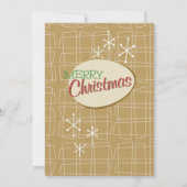 Retro Christmas Anpassbare Party Einladung (Rückseite)