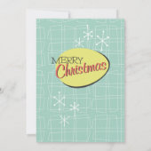 Retro Christmas Anpassbare Party Einladung-1958 Einladung (Rückseite)