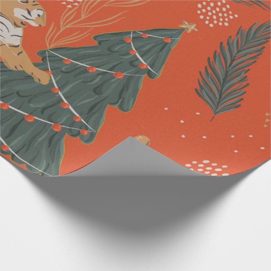 Retro Christmas Art Geschenkpapier (Ecke)