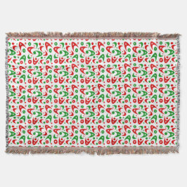 Retro Christmas Boomerangs Decke
