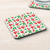 Retro Christmas Boomerangs Getränkeuntersetzer (Linke Seite)
