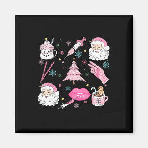 Retro Christmas Botox Dealer Ästhetische Krankensc Magnet