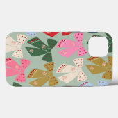 Retro Christmas Bows Coquette Case-Mate iPhone Hülle (Rückseite (Horizontal))