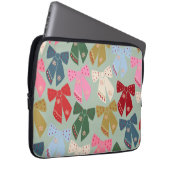 Retro Christmas Bows Coquette Laptopschutzhülle (Vorne Rechts)