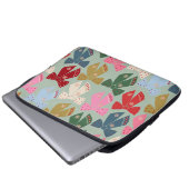 Retro Christmas Bows Coquette Laptopschutzhülle (Vorne Knopf)
