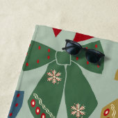 Retro Christmas Bows Coquette Strandtuch (Beispiel)