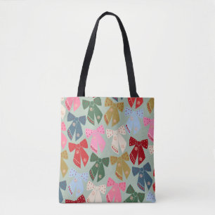 Retro Christmas Bows Coquette Tasche