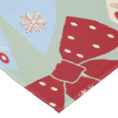 Retro Christmas Bows Coquette Tischdecke (Schrägansicht)