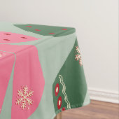 Retro Christmas Bows Coquette Tischdecke (Beispiel)