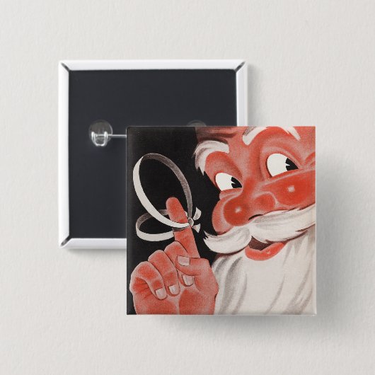 Retro Christmas Button (Vorne & Hinten)