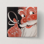 Retro Christmas Button (Vorderseite)