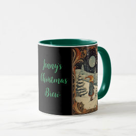 Retro Christmas Bygone Era Snowszene Tasse