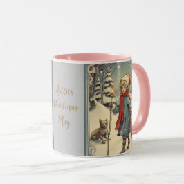 Retro Christmas Bygone Era Snowszene Tasse