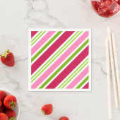 Retro Christmas Candy Holiday Party Napkins Serviette (Beispiel)