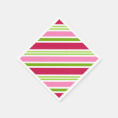 Retro Christmas Candy Holiday Party Napkins Serviette (Ecke)