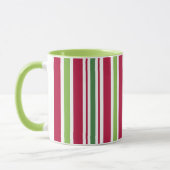 Retro Christmas Candy Stripes Coffee Tasse Geschen (Links)