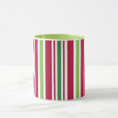 Retro Christmas Candy Stripes Coffee Tasse Geschen (Zentrum)