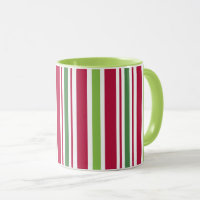 Retro Christmas Candy Stripes Coffee Tasse Geschen
