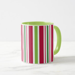Retro Christmas Candy Stripes Coffee Tasse Geschen