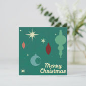 Retro Christmas Card (Stehend Vorderseite)