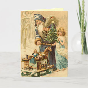 Retro Christmas Card Feiertagskarte