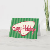 Retro Christmas Card Feiertagskarte (Vorderseite)