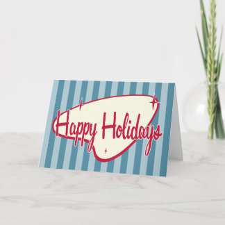 Retro Christmas Card Feiertagskarte