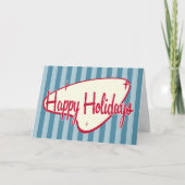 Retro Christmas Card Feiertagskarte (Vorderseite)