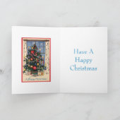 Retro Christmas Card Feiertagskarte (Innenseite)