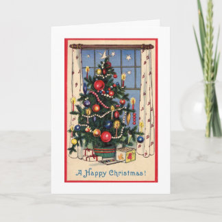 Retro Christmas Card Feiertagskarte