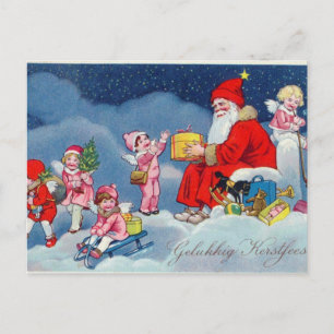 Retro Christmas Card: Klassisches Design für Nosta Feiertagspostkarte
