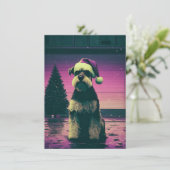 Retro Christmas Cards Feiertagskarte (Stehend Vorderseite)