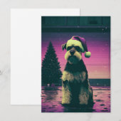 Retro Christmas Cards Feiertagskarte (Vorne/Hinten)