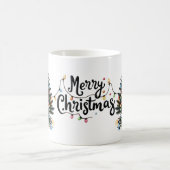 Retro Christmas Cat Kaffeetasse (Mittel)