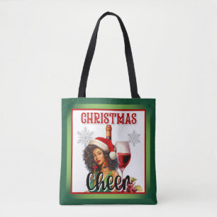 Retro Christmas Cheer Pinup Tasche