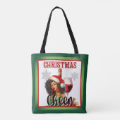 Retro Christmas Cheer Pinup Tasche (Rückseite)
