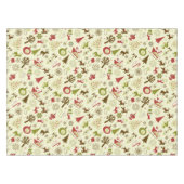 Retro Christmas Collage Tischdecke (Vorderseite (Horizontal))