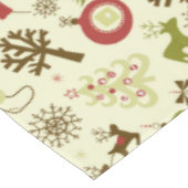 Retro Christmas Collage Tischdecke (Schrägansicht)