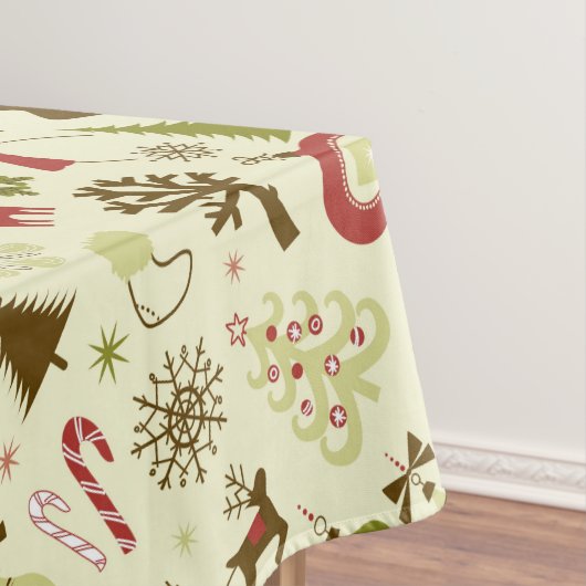 Retro Christmas Collage Tischdecke (Beispiel)