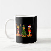 Retro Christmas Corn Snake Santa Reindeer  Kaffeetasse (Links)