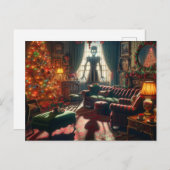 Retro Christmas Creepy Horror Postkarte (Vorne/Hinten)