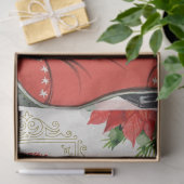 Retro Christmas Dealer und Santa Boot Decoupage Seidenpapier (Geschenk)