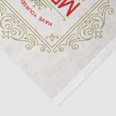 Retro Christmas Dealer und Santa Boot Decoupage Seidenpapier (Ausschnitt)