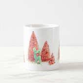 Retro Christmas Deer Kaffeetasse (Mittel)