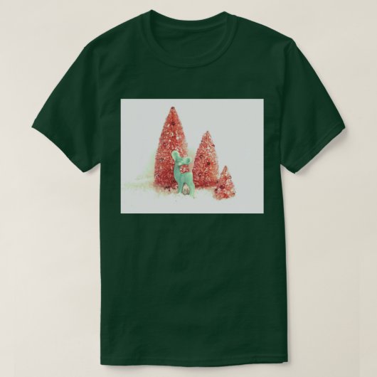 Retro Christmas Deer T-Shirt (Design vorne)