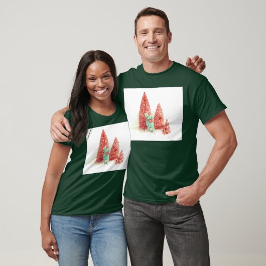 Retro Christmas Deer T-Shirt (Unisex)