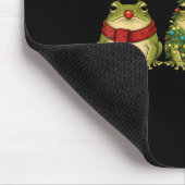 Retro Christmas Desert Rain Frog Santa Reindeer Mousepad (Ecke)