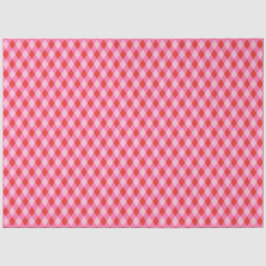 Retro Christmas Diamond Kariert - Rot & Rosa Seidenpapier