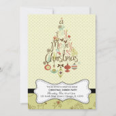 Retro Christmas Einladung (Vorderseite)