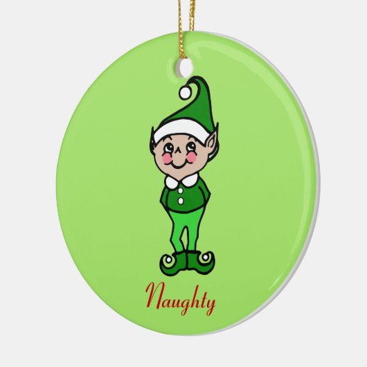 Retro Christmas Elf Ornament (Links)
